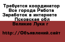 Требуется координатор - Все города Работа » Заработок в интернете   . Псковская обл.,Великие Луки г.